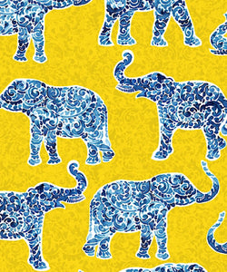 Elefantes Dress by BIAGELI (animal print/yellow)
